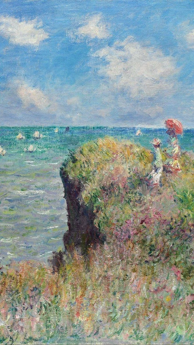 La promenade sur la falaise à Pourville, Claude Monet 1882